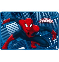 Tappeto tappetino in poliestere e pvc stampato con effetto memory Spiderman - cm. 40 x 60