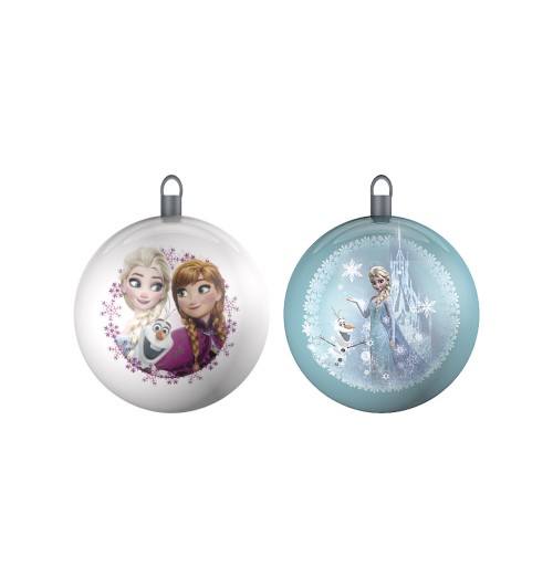 Set 2 palline di Natale Frozen diam. cm. 10