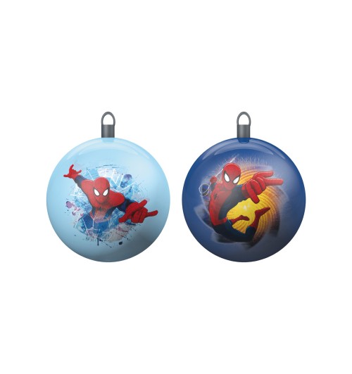 Set 2 palline di Natale Spiderman diam. cm. 8