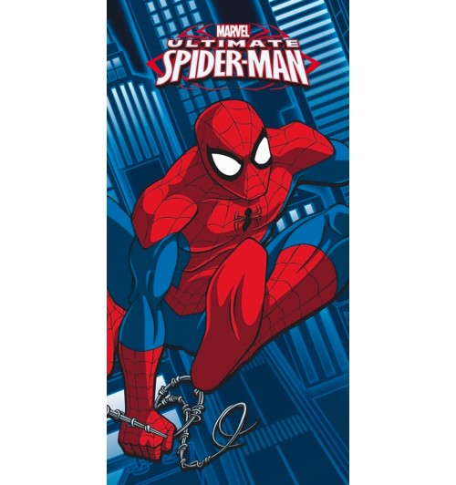 Telo mare in cotone 100% con stampa Spiderman - cm. 70 x 140