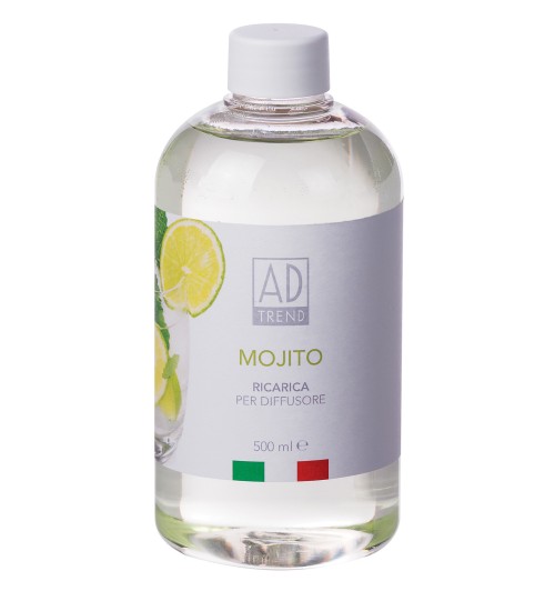 Mojito - Ricarica per diffusore con midollini da 500 ml.