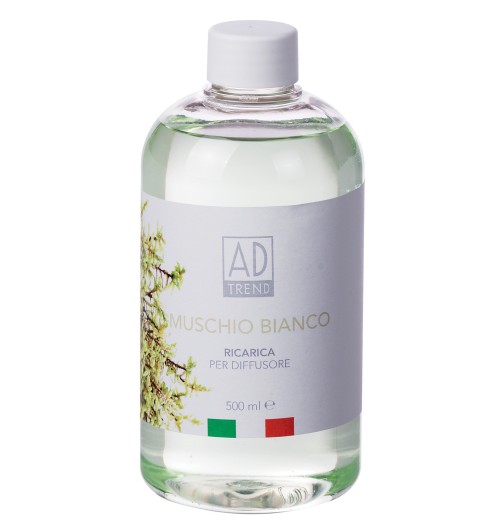 Muschio Bianco - Ricarica per diffusore con midollini da 500 ml.