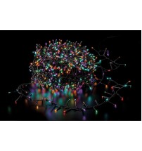 400 minilucciole LED da interno/esterno con controller (8 giochi di luce) - multicolor 5 colori - mt. 8