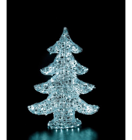 Figura luminosa mod. albero 360 LED da interno/esterno - bianco - cm. 63 x 20 x h. cm. 83