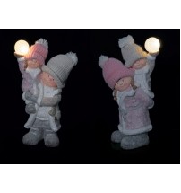 Bimbi in magnesia con LED (funzionamento a pila 3LR44 x 1,5V) - cm. 27 x 18 x h. cm. 54