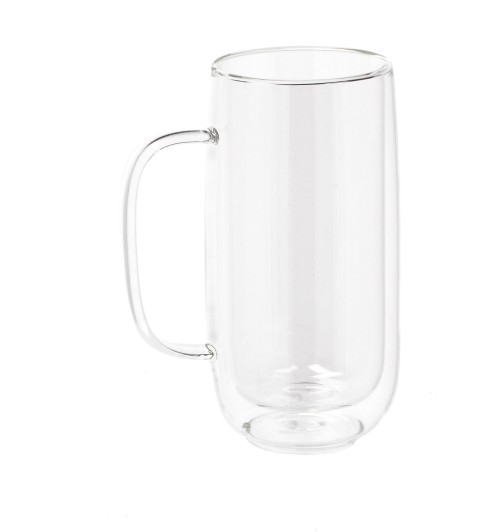 Boccale in vetro borosilicato "Brew" - 400 ml. / diam. cm. 7,5 x h. cm. 16