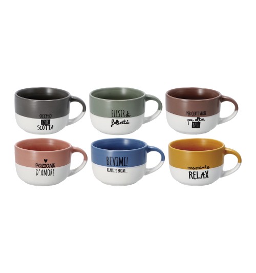 Tazza mug in ceramica - 550 ml. / diam. cm. 11,5 x h. cm. 7,5