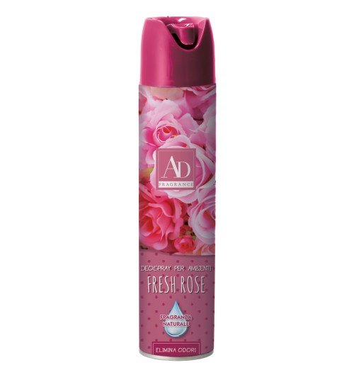 Fresh Rose - Profumatore spray per ambienti da 300 ml.