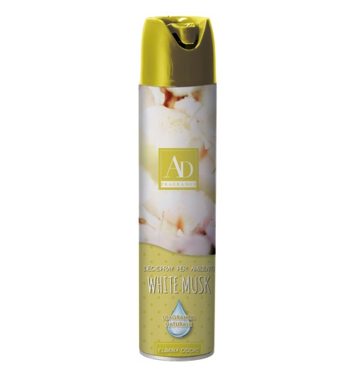 White Musk - Profumatore spray per ambienti da 300 ml.