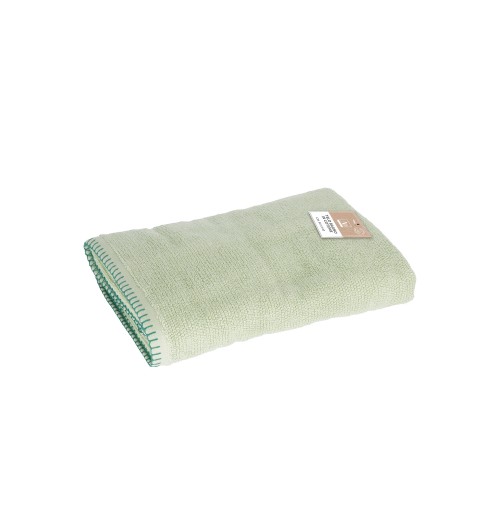 Telo bagno in cotone "Lamia" - cm. 90 x 140 / 470 gr. al mq. - verde primavera