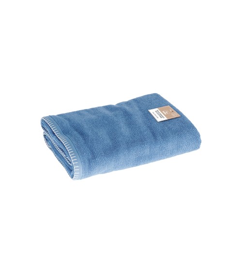 Telo bagno in cotone "Lamia" - cm. 90 x 140 / 470 gr. al mq. - blu