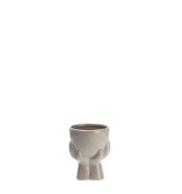 Vaso in ceramica "Hand" - cm. 10 x 10 x h. cm. 13