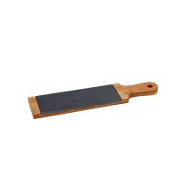 Tagliere rettangolare in ardesia e legno - cm. 34,5 x 7,5