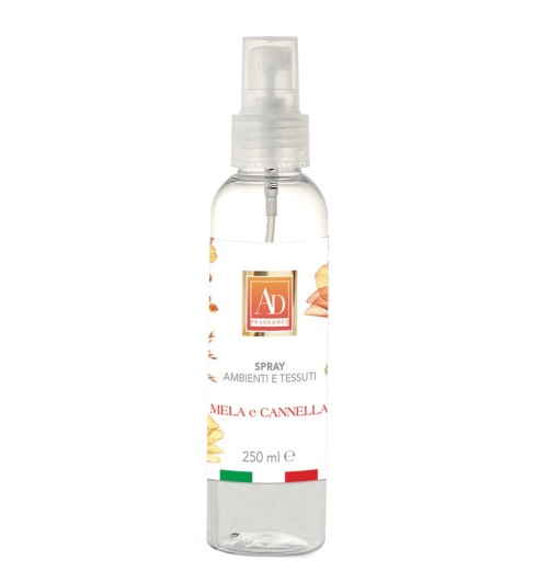 Mela e Cannella - Profumatore spray per ambienti e tessuti da 250 ml.