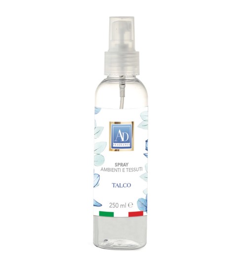 Talco - Profumatore spray per ambienti e tessuti da 250 ml.