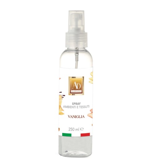 Vaniglia - Profumatore spray per ambienti e tessuti da 250 ml.