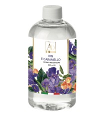 Iris e Caramello - Ricarica per diffusore con midollini da 500 ml.