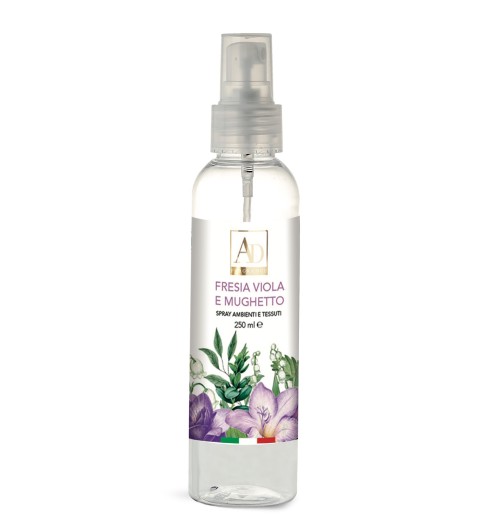 Fresia Viola e Mughetto - Profumatore spray per ambienti e tessuti da 250 ml.