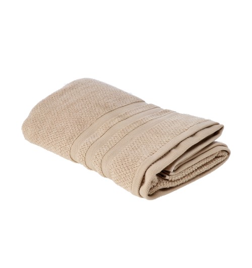 Telo bagno in cotone "Wida" - cm. 90 x 140 / 400 gr. al mq. - beige