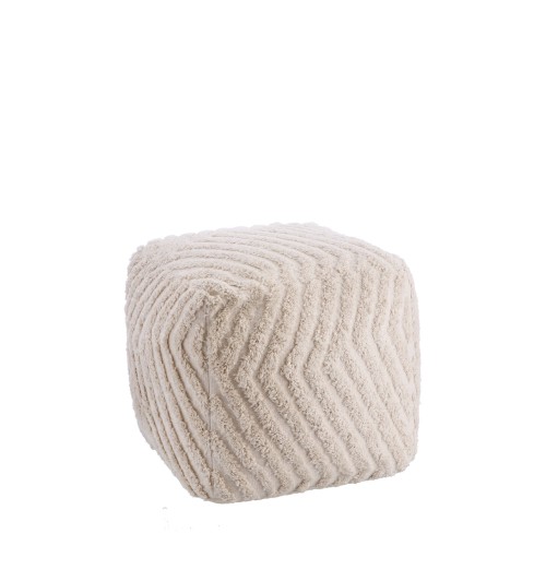 Pouf quadrato in cotone "Eliot" cm. 45 x 45 x h. cm. 45