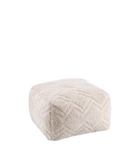 Pouf quadrato in cotone "Eliot" cm. 60 x 60 x h. cm. 35