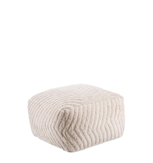 Pouf quadrato in cotone "Eliot" cm. 60 x 60 x h. cm. 35