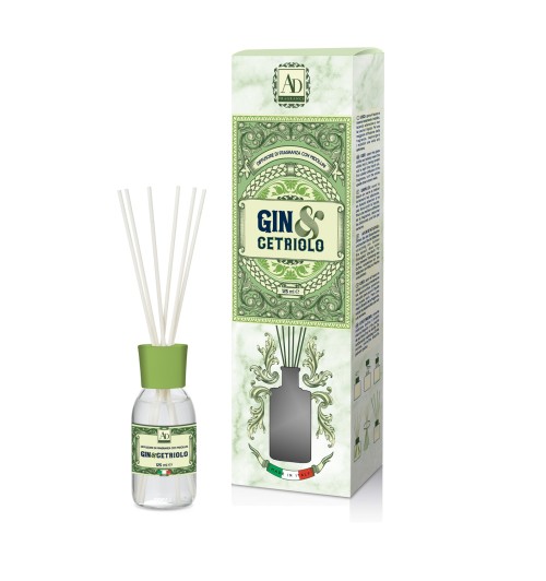 Gin & Cetriolo - Diffusore di fragranza con midollini da 125 ml.