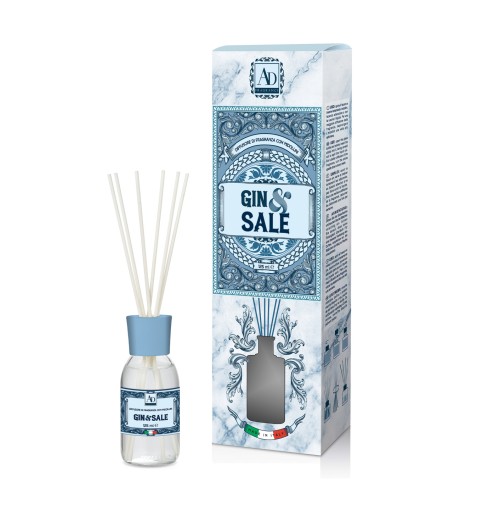 Gin & Sale - Diffusore di fragranza con midollini da 125 ml.