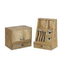 Mobiletto portaoggetti apribile in legno - cm. 35 x 22 x h. cm. 48