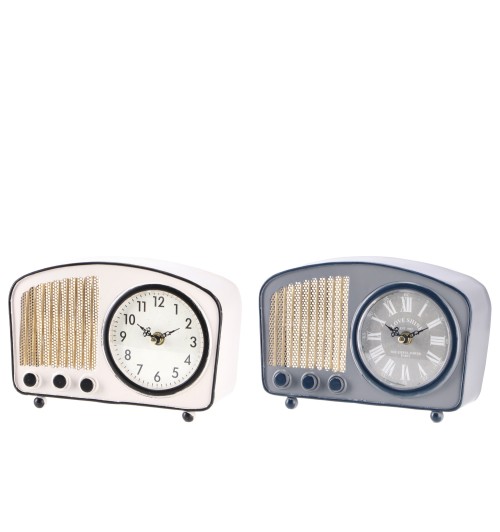 Orologio in ferro mod. radio - cm. 23 x 8,5 x h. cm. 16