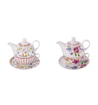 Teiera con tazza in porcellana New Bone China "Glady" - 