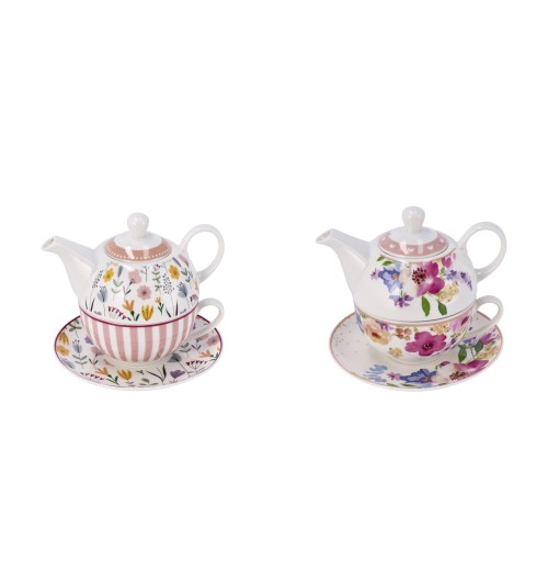 Teiera con tazza in porcellana New Bone China "Glady" - 