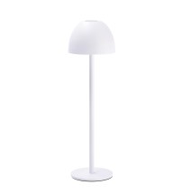 Lampada da tavolo touch ricaricabile "Hevea" in ferro con cavo USB-C - banca - diam. cm. 11 x h. cm. 36,5