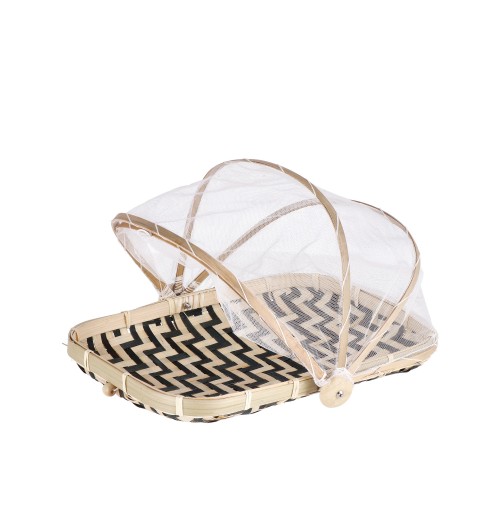 Coprivivande rettangolare in bamboo - cm. 34 x 24 x h. cm. 23