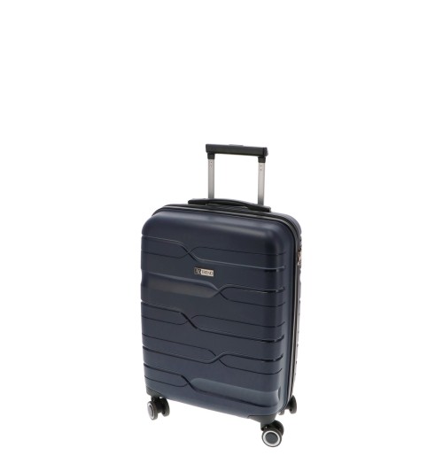 Trolley rigido 4 ruote in polipropilene con chiusura TSA - 32 l. - 2,6 kg. - cm. 38 x 22 x h. cm. 55 - blu